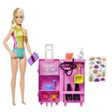 Barbie Careers Marine Biologist Doll Playset, Mobile Lab with 10+ Accessories