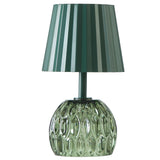 Beautiful by Drew Barrymore Portable Rechargeable Thyme Green Table Lamp, 7.9" H