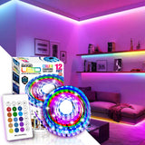 Bell + Howell USB Powered Color-Changing LED Tape Light – 12 ft Waterproof RGB Strip Light