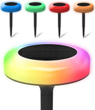 Bell+Howell Color Disk Lights – 4 Pack Solar Color-Changing LED Ground Lights