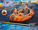 Bestway H2O GO! Kondor 2000 Inflatable Boat, 6 ft 5 in x 45 in Recreational Raft for 1 Adult & 1 Child