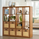 Better Homes & Gardens 16 Cube Modern Bookshelf Storage Organizer