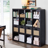 Better Homes & Gardens 16 Cube Modern Bookshelf Storage Organizer