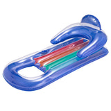 Bluescape Deluxe Lounge Inflatable Pool Float - 63" Floating Pool Lounge