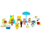 Bluey Beach Figure & Accessory Multipack Set – 6 Poseable 2.5–3" Characters & 15 Accessories