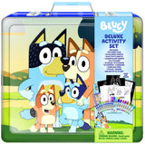 200+ Piece Bluey Deluxe Activity Art Set – Metal Carrying Case, Coloring Sheets, Stickers, Markers & Crayons