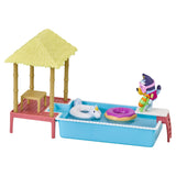 Bluey Pool Time Playset – 2.5–3" Articulated Swimsuit Figure & 4 Accessories