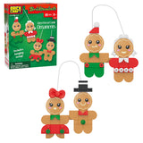 Brickcraft Bricktanicals Gingerbread Family Christmas Ornaments Building Kit, 85-Piece Set