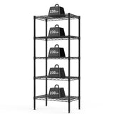 60" H 4-Tier Metal Wire Shelving Unit – Adjustable Heavy-Duty Storage Rack