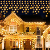Outdoor LED Icicle String Lights – 32.8 ft, 400 LED Curtain Lights