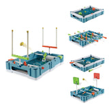 EastPoint Sports 5-in-1 Tabletop Stadium Games with Football, Slide Hockey, Billiards, Foosball and Basketball