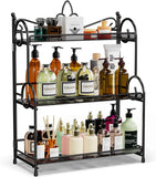 Foldable 3-Tier Countertop Storage Organizer Rack – 11.8" × 5.8" × 16.6"  Metal Shelf