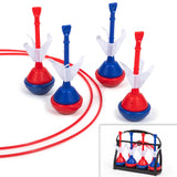 EastPoint Sports Americana Lawn Darts Classic Family Game with 4 Soft-Tip Darts, 2 Target Rings