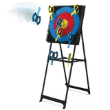EastPoint Sports 5' Ultimate Axe Throwing Target Game with Steel Frame, 8 Safety Axes