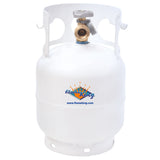 Flame King 5 lb Empty Propane Tank with Built-In Gauge & OPD Valve