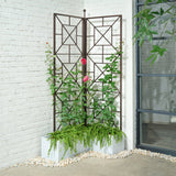 Stylecraft Bronze Steel Construction Foldable Trellis, 48″ L x 72″ H