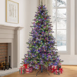 7.5' Pre-Lit Radiant Micro LED with Twinkle Blue-Gray Artificial Christmas Tree