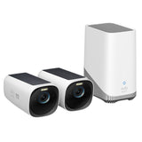 eufy eufyCam S330 2-Camera 4K Solar Security System with HomeBase S380