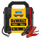 DeWalt 2000 Peak Amp Jump Starter with Air Compressor & USB-C Power Bank – 120 PSI Portable Battery Booster