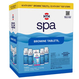 HTH Spa Bromine Tablets with Test Strips Hot Tub Water Sanitizer Bundle