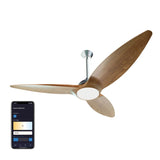 Atomi Smart 60" Wi-Fi Outdoor Ceiling Fan with Color-Changing LED Light