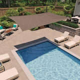 Coolaroo 13' x 7' Rectangle Shade Sail, UV-Blocking Sun Shade Canopy