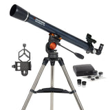 Celestron AstroMaster 70AZ Refractor Telescope with Eyepiece Kit & Smartphone Adapter