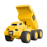 CAT Massive Mover RC Steel Dump Truck – Remote Control Construction Vehicle with Motorized Dump Bed, Lights &amp; Sounds, USB-C Rechargeable