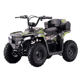Droyd Animal Electric Youth ATV for Kids Ages 6+ – 15 MPH Off-Road Ride-On Quad with Full Suspension, LFP Battery, Green