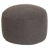 Brentwood Originals Bouclé Round Pouf Ottoman – 23" Cotton Floor Pouf