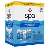 HTH Spa Clear Chlorinating Sanitizer Shock Treatment w/ Test Strips Bundle