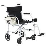 Medline Freedom 3 Transport Wheelchair Lightweight Foldable Chair 300 lb