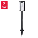 Lutec XL Solar LED Pathway Lights 2-Pack – 200 Lm Aluminum Solar Landscape Lights