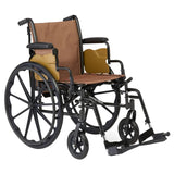 Medline K3 Wheelchair w/ 2 Storage Bags Swing-Back Arms 300 lb Capacity