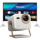 Hisense M2 SE Pro 4K Triple Laser Smart Projector Bundle with 120" Portable Screen