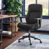 Thomasville Darius Executive Office Chair – Bonded Leather Ergonomic Desk Chair