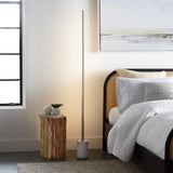 Bridgeport Designs Stellar LED Floor Lamp with Marble Base & Touch Control