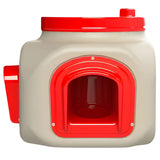 OverEZ Compact Chicken Feeder 2-Pack, No-Waste Poultry Feeders, 24 lb Capacity Each