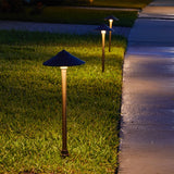 VOLT Low Voltage LED Landscape Lighting Kit, 17 Brass Fixtures with Transformer