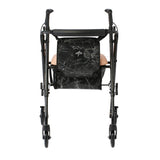 Medline Elite Rolling Walker Rollator w/ Seat Storage Bags Adjustable Height