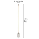 Bridgeport Designs Stellar LED Floor Lamp with Marble Base & Touch Control