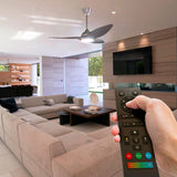 Atomi Smart Monarc 52" Wi-Fi Indoor Ceiling Fan with RGB Color-Changing LED Light