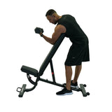 Inspire Fitness FID3 Adjustable Weight Bench – Flat, Incline & Decline Workout Bench with 3-Month Centr Membership