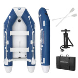 Tobin Sports Inflatable Boat Set – 5-Person Inflatable Fishing &amp; Recreation Boat with Drop Stitch Floor and 15HP Motor Mount