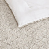 Jennifer Adams 3-Piece Yarn Dyed Comforter Set – All-Season Down Alternative Bedding with Woven Textured Design, Comforter and 2 Shams