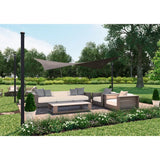 Coolaroo 13' x 7' Rectangle Shade Sail, UV-Blocking Sun Shade Canopy