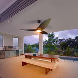 Atomi Smart 60" Wi-Fi Outdoor Ceiling Fan with Color-Changing LED Light