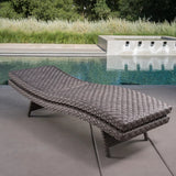 SunVilla Julia Woven Chaise Lounge 2-Pack – Stackable Outdoor Wicker Pool Lounge Chairs with Reclining Backrest