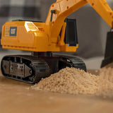 CAT Massive Mover RC Steel Excavator – Remote Control Construction Toy with Metal Construction, Digging &amp; Scooping Functions, USB-C Rechargeable