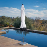 SunVilla 10 ft. Cabana Fringe Market Umbrella – Patio Umbrella with Outdura® Canopy